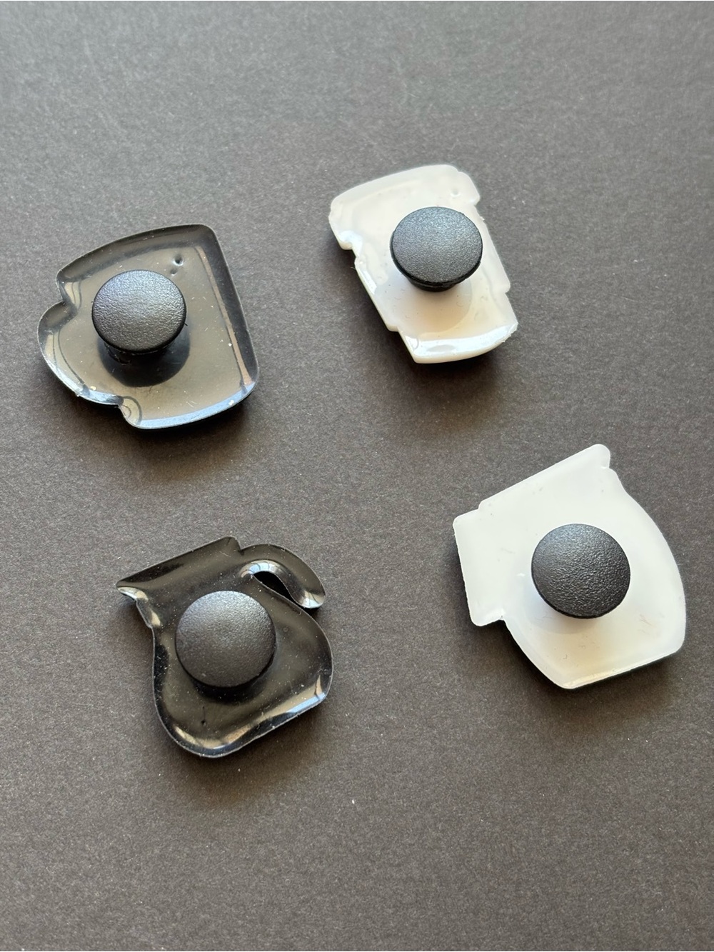 Coffee Croc Charms Set of 4 | Cup To Go Pot Black White - Picture 6 of 6